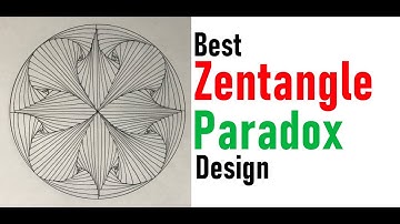 How To Draw Complex Zentangle Paradox Design For Beginners, Doodle Art Tutorial Drawing Step by Step