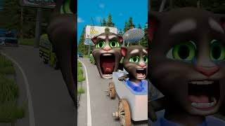 Happy &amp; Strange Cars vs Scary Tom Cat in BeamNG.drive