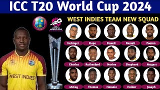 ICC T20 World Cup West Indies Squad | West Indies Squad For ICC T20 World Cup 2024 | T20 World Cup
