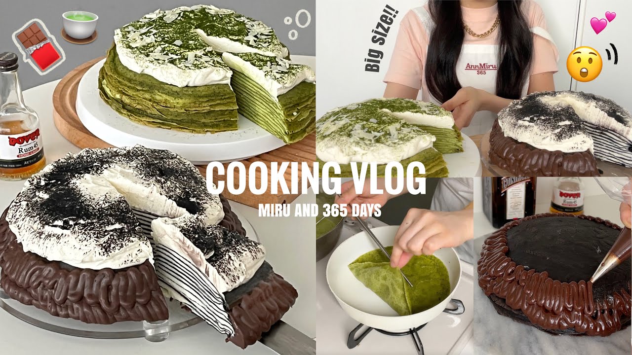 Easy🥹/Pretending to be a mille crepe specialist👩🏻‍🍳The rich
