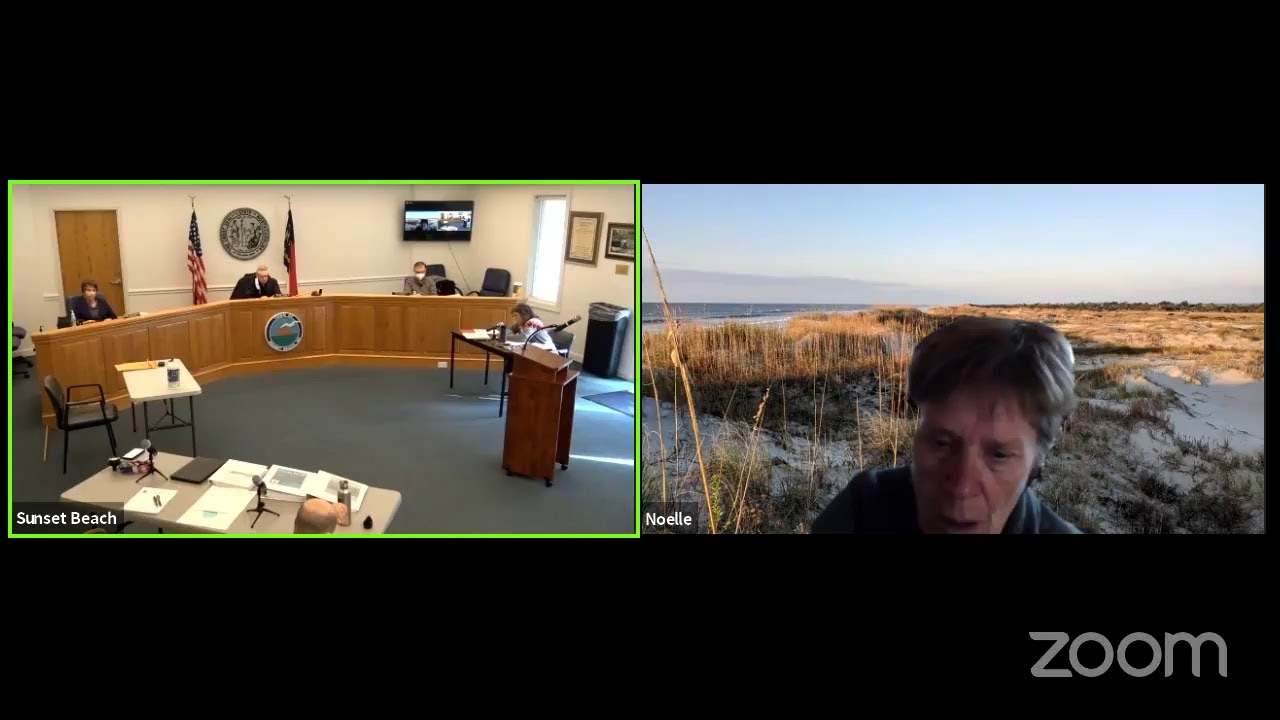 Town of Sunset Beach Planning Board Meeting 010721 YouTube