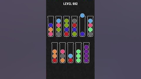 Ball sort puzzle level 982