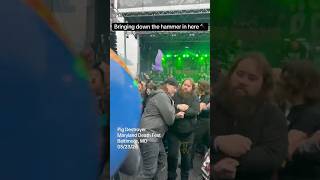 Bonked by the hammer guy 😂 Pig Destroyer mosh pit + crowd surf at MDF 2026