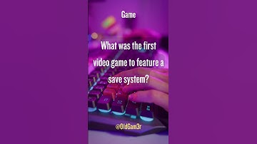 What was the first video game to feature a save system? #quiz #facts #game #shorts