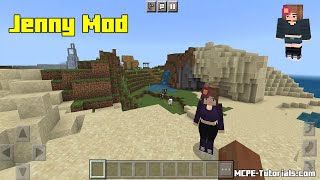 How To Install Jenny Mod in Minecraft PE 1.20+ (Virtual Girlfriend Addon) screenshot 5