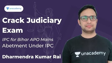 Abetment Under IPC | IPC for Bihar APO Mains | Dharmendra Kumar Rai