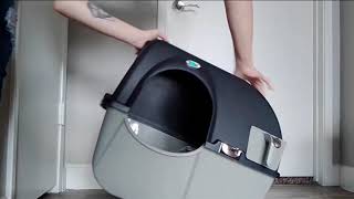 Omega Paw ELRA201 Roll N Clean Self Separating Self Cleaning Litter Box  • 2020 demo