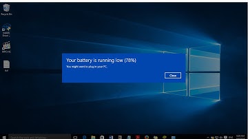 How to enable low battery notification alert in windows 10 and Windows 11