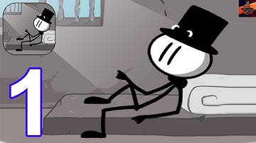 Prison Escape: Stickman Story - Gameplay Walkthrough Part 1 All Levels 1-7 (Android, iOS)