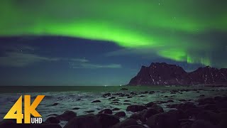 Incredible Aurora Borealis 4K UHD Relaxation Film - Real Time Northern Lights in Arctic, Norway screenshot 3