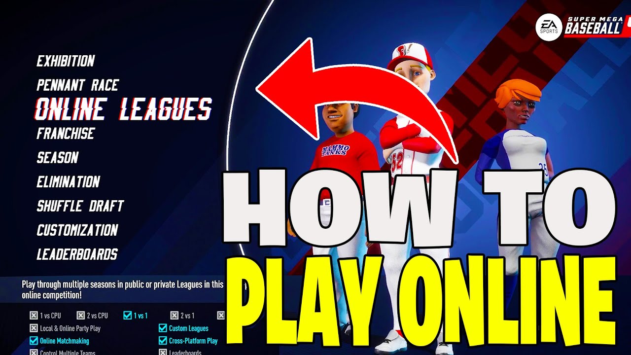 Super Mega Baseball 4 How to Play Online