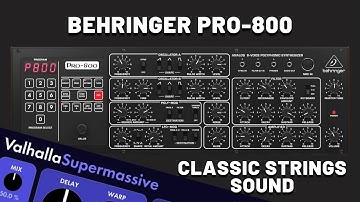 Classic Strings with Behringer Pro-800 [Synthesizer Demo] (No Talking)