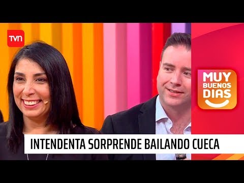 Enamorados: Intendenta sorprende bailando cueca junto a Christian Pino | Muy buenos días