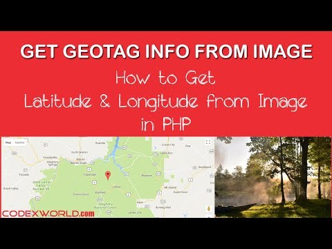 How to Get Latitude and Longitude from Image in PHP