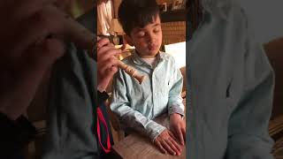 Playing recorder -Chinese song