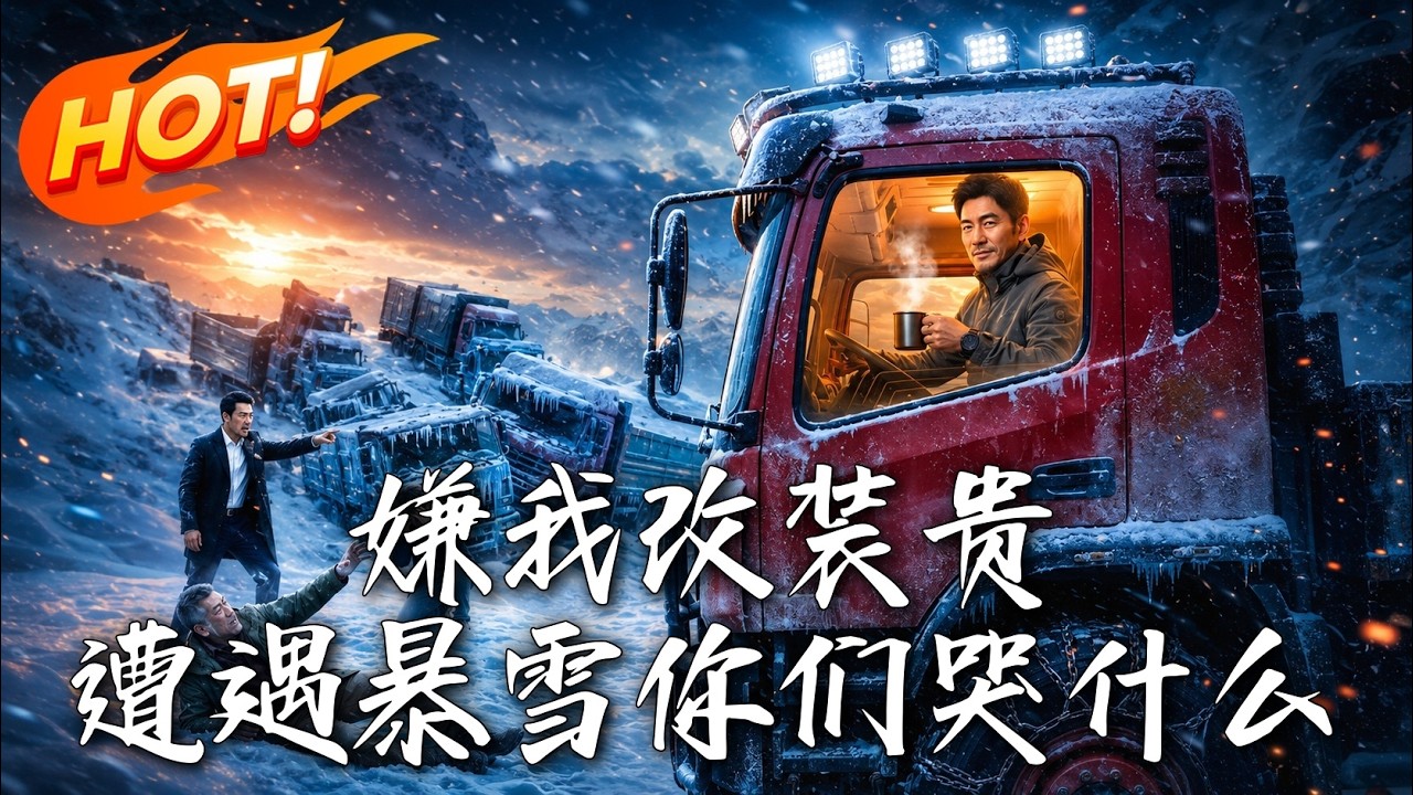 嫌我改裝貴？暴雪中全隊重卡覆沒