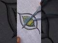 Super splendid leaf hand embroidery|hand embroidery design|embroidery short video