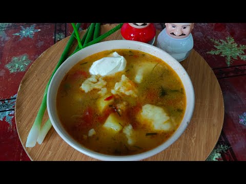 Куриный суп с галушками #рецепт #быстроивкусно #готовимдома #домашняяеда