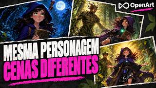 Crie quadrinhos com IA: os mesmos personagens em cada cena | OpenArt