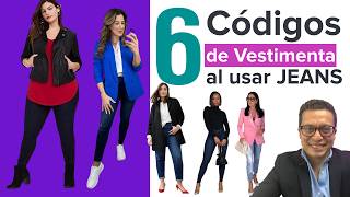 6 maneras para vestir ELEGANTE con JEANS 👖