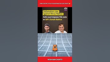 Dhruv Rathee Vs Politician Defamation Case update! 😳 #shorts