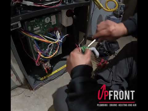 Upfront Plumbing Heating and Air HVAC team in action!