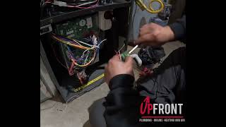 Upfront Plumbing Heating And Air Hvac Team In Action