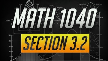 Math 1040 - Section 3.2 - Measures of Dispersion