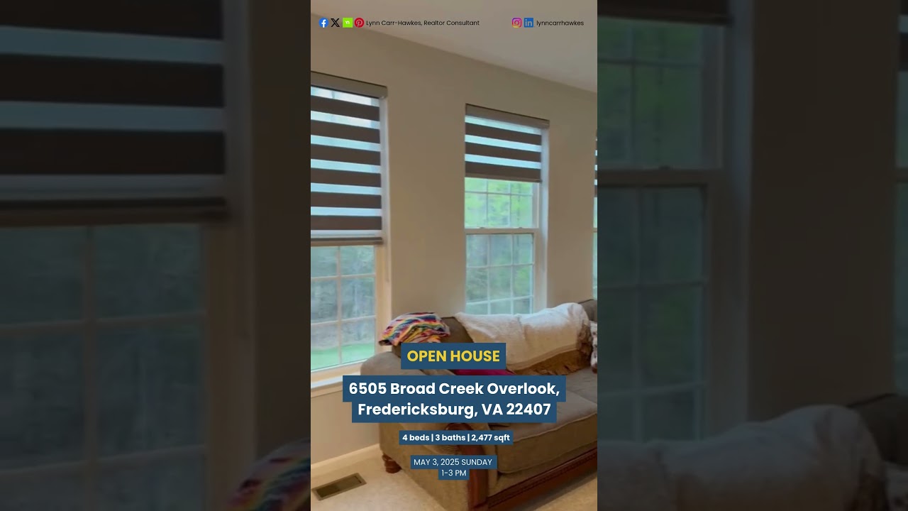 Open House Alert - 6505 Broad Creek Overlook, Fredericksburg, VA 22407 1