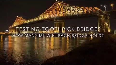 Toothpick Bridge Testing