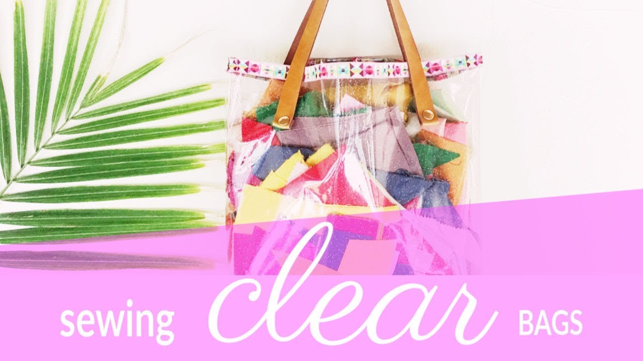 How To Make A Clear Stadium Bag  Easy & Fun Sewing Project 