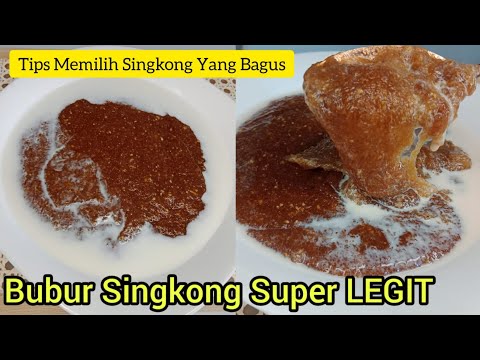 Cara Membuat Bubur Singkong Parut Gula Merah