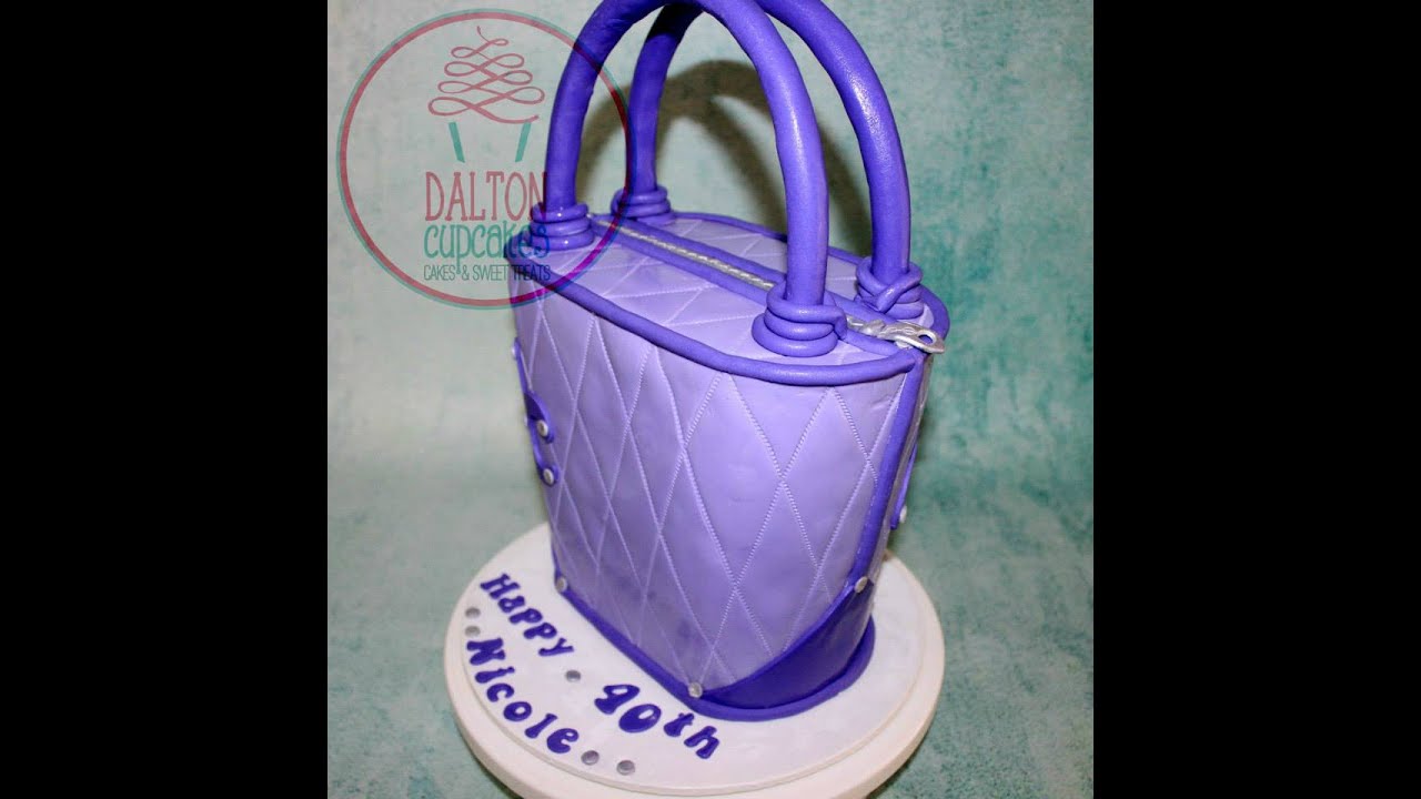 Simple Handbag Cake - YouTube