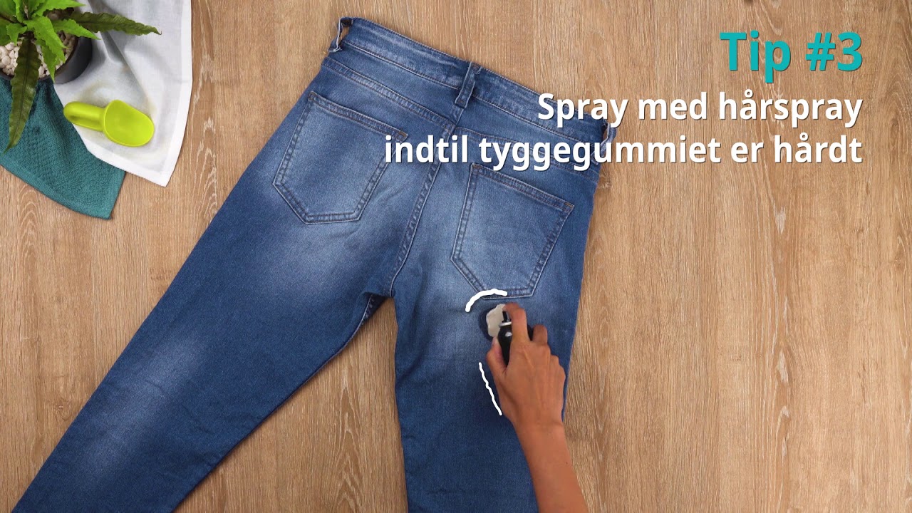 Tyggegummi på tøjet? Cleanipedia -