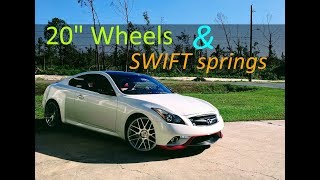 G37 / Q60 on 20" MRR GF7 Wheels and Swift Springs
