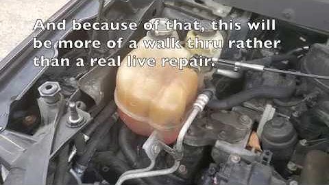 How to replace the coolant reservoir on a Dodge Journey or other FWD Chrysler Product