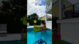 My Sister FELL DEEP into the POOL prank