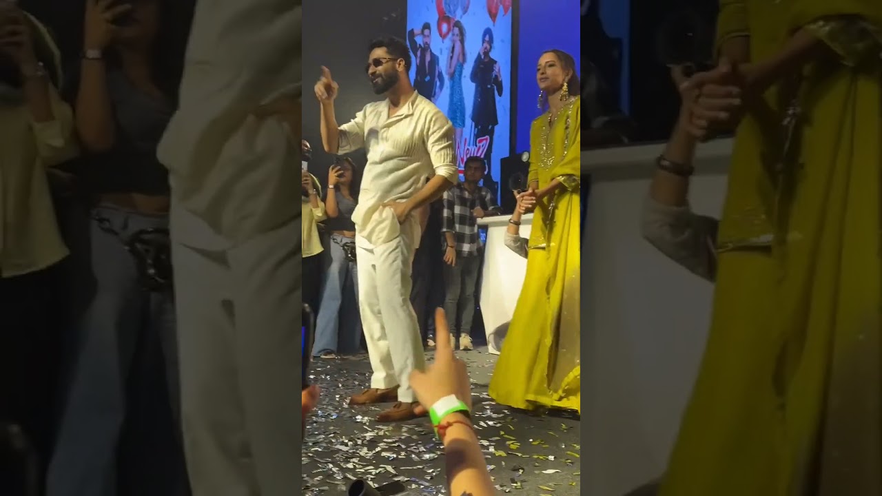 Vicky Kaushal and  Hot Tripti Dimri at Prism Mohali for Bad Newz movie  Promotions 🔥