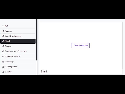 How to make a website with blank template