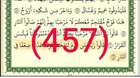 سورة  ص رقم الصفحة 457 مجود بصوت القارئ الشيخ أيمن سويد حفظه الله