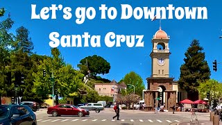 Santa Cruz Downtown, Pacific Garden Mall, Explore Downtown, Bike from Santa Cruz Boardwalk and Wharf