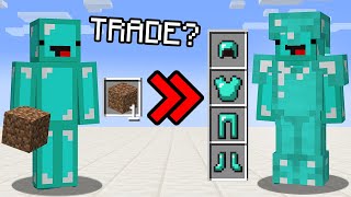 I Traded to Full Diamond From a Dirt Block...