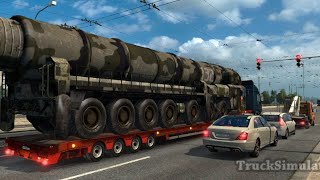 Euro Truck Simulator 2 (мультиплеер) - (Руль Logitech G-27)-  праздничный конвой   - 23.02.2020