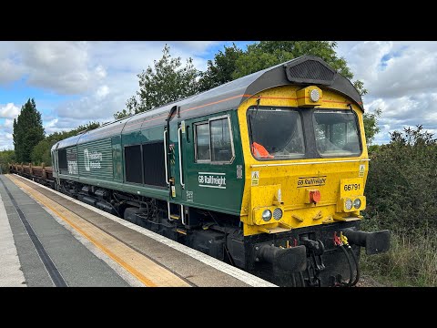 66791 GBRF at Swinton (South Yorkshire) railway station 