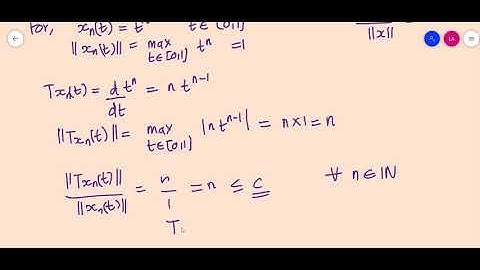 Functional Analysis Module II Class 6 Bounded Linear Operators Examples