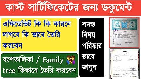 SC,ST,OBC Documents List । Castcertificate Full Documents List । Castcertificate। Fast Online Info