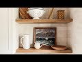DIY Easy Wood Stain Custom Floating Shelves - CLJTV