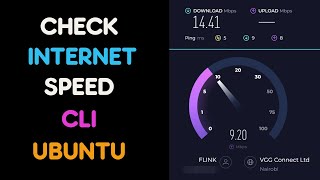 Check internet speed from the CLI on Ubuntu