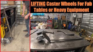 Fabrication Table Lifting Wheels Design for Quickly Moving a Welding Table or Heavy Equipment by Death Toll Racing 1,245 views 1 year ago 9 minutes, 4 seconds