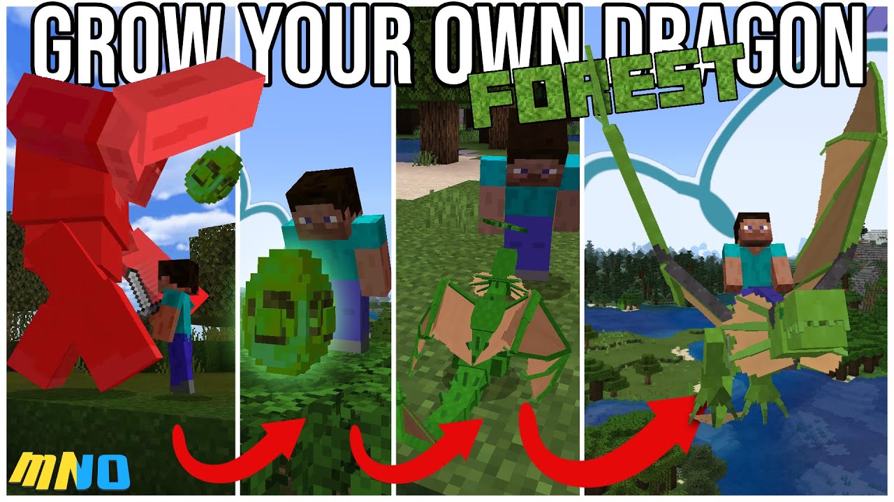 GROWING UP as a DRAGON In Minecraft!